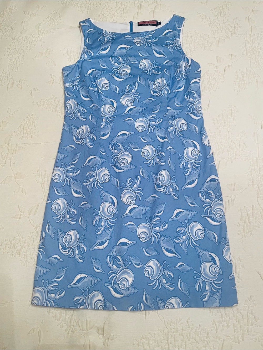 Vineyard Vines dress size 6 shells and crabs pattern